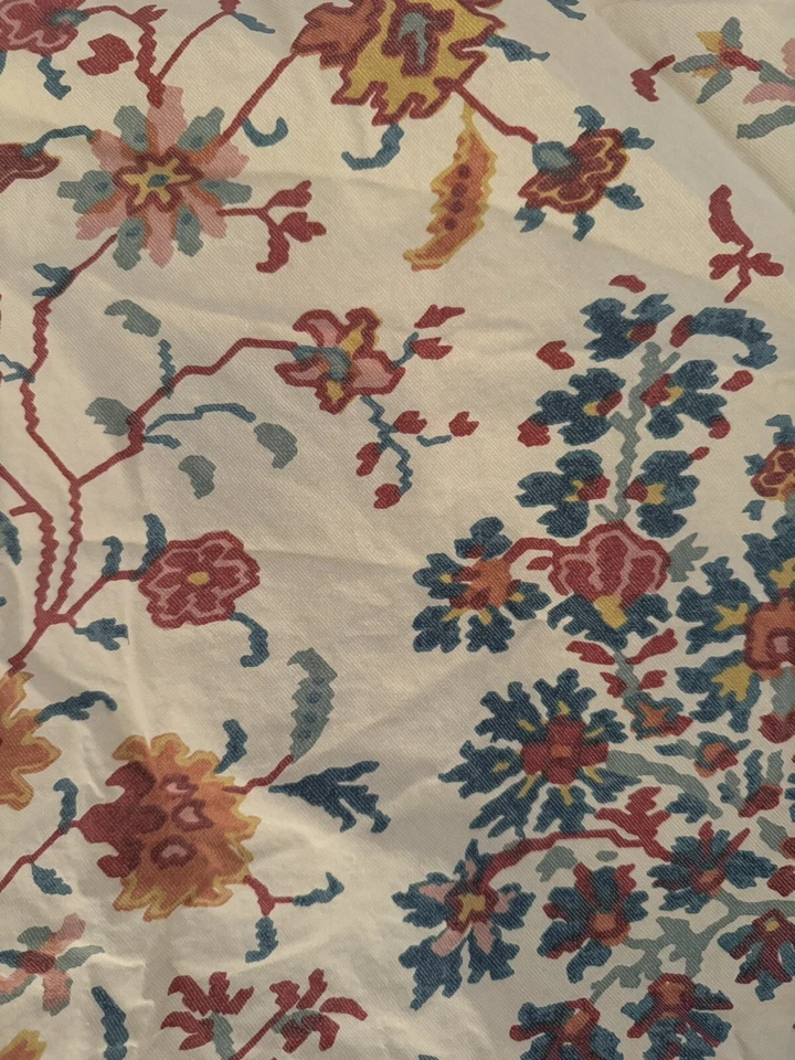 10 pc CHAPS Ralph Lauren MOROCCO Blue Orange Floral Comforter Pillow Sheet SET - Image 3 of 4