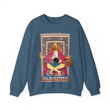 The Big Lebowski Zen Dude Crewneck Pullover - The Dude Abides Artisan Sweatshirt