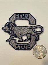 Penn State University Nittany lions embroidered iron on patch 3” X  2.5”