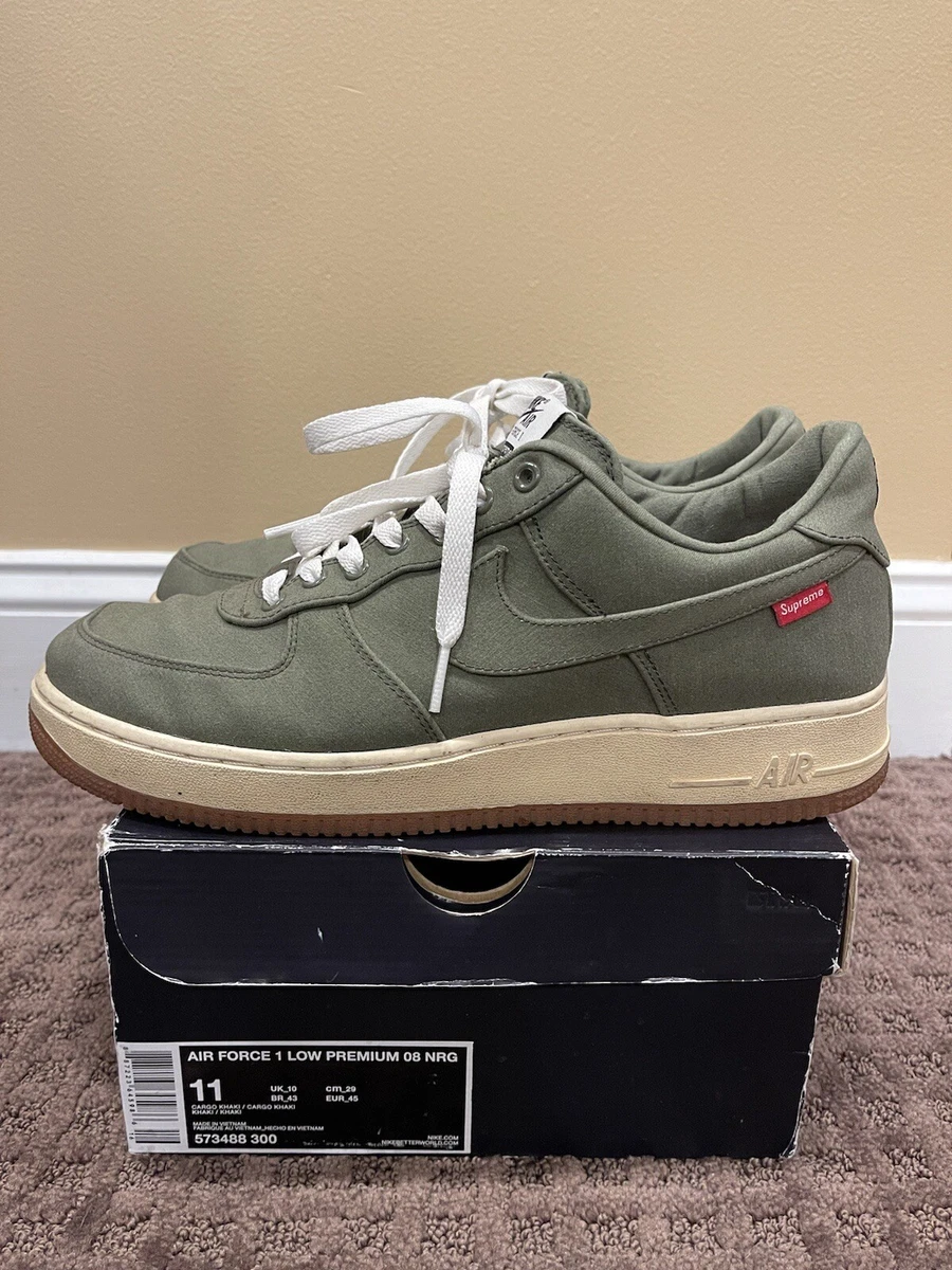 Supreme x Air Force 1 Low Premium 08 NRG Cargo Khaki 2012