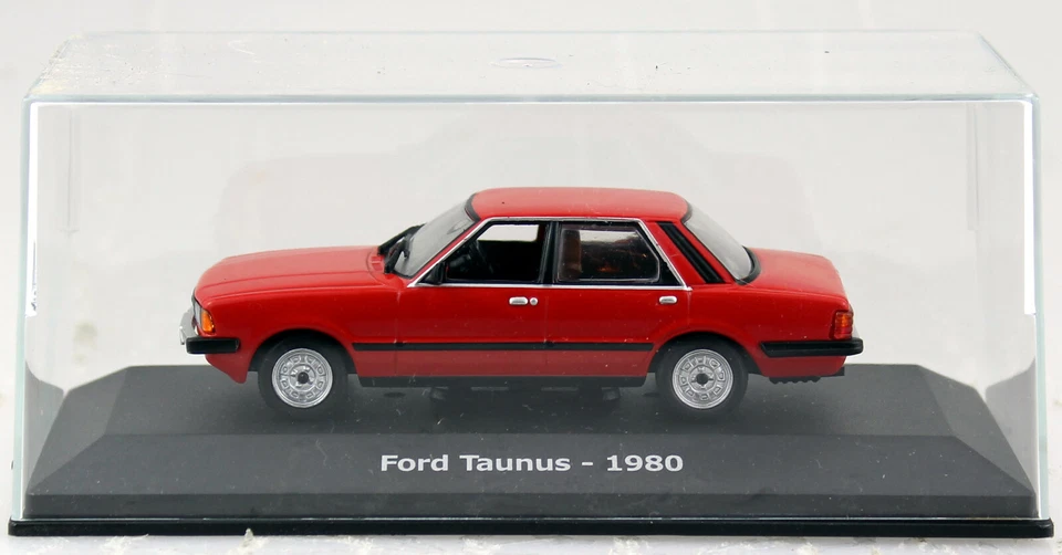 Ford Taunus 1980 rot 1:43 Hachette Modellauto - Bild 3 von 3