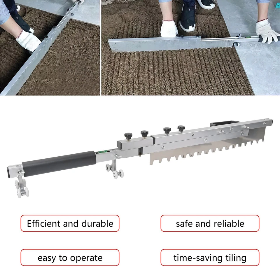 Floor Tile Tiling Paving Tool Flat Sand Screed Mortar Trowel Ash Folding Tool - Image 4 of 4
