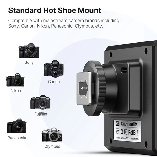 Ulanzi F12 Portable Camera Flash Speedlite Hot Shoe for DSLR Sony Canon Nikon - Picture 5 of 12
