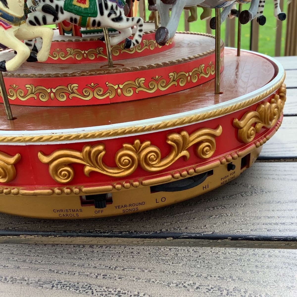 Mr. Christmas Triple Decker Carousel Musical Lighted WORKS