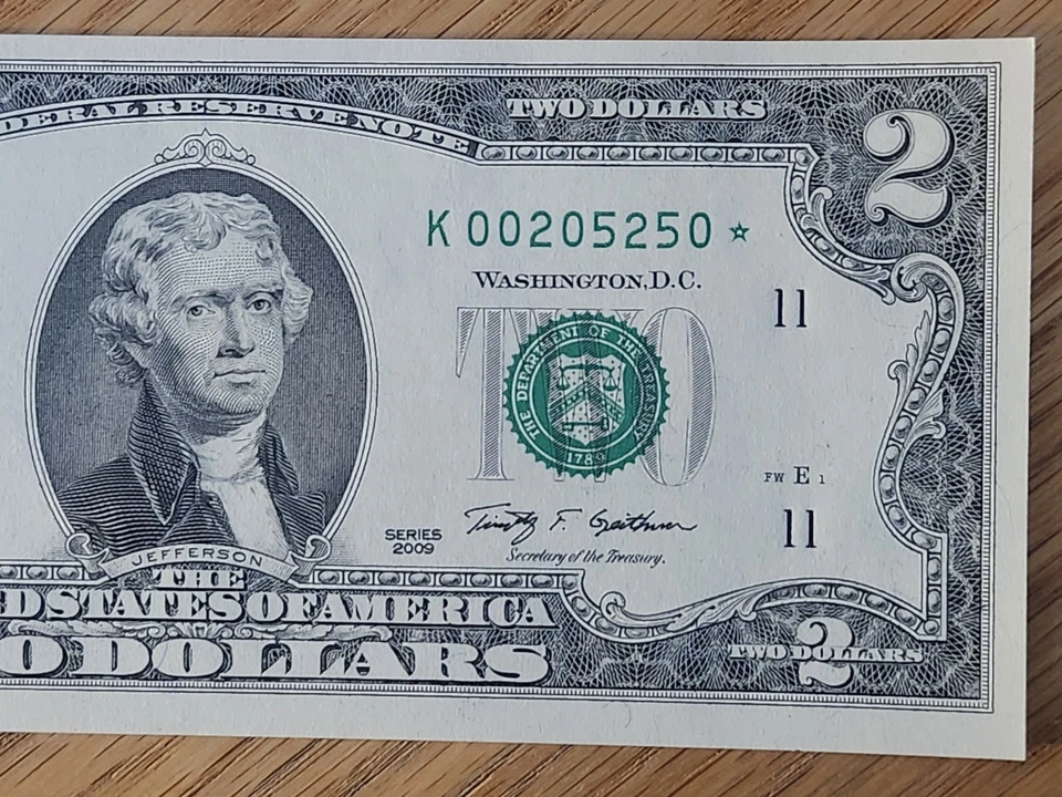 2009 $2 "STAR NOTE" DALLAS DISTRICT UNC/GEM K00205250* 512K RUN 3 OF 3 CONS SER - Image 4 of 4