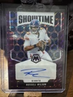 2025 Mosiac Purple Showtime Signatures Russell Wilson /49 Auto SP