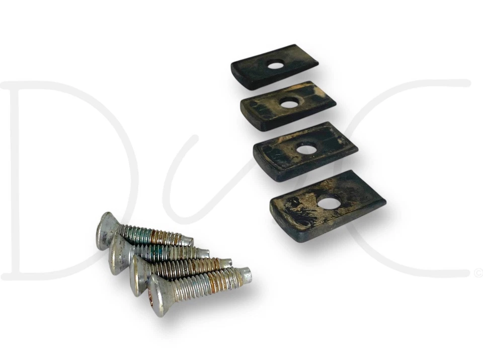 80-98 Ford F600 F650 F700 F800 Exterior B Juego de manijas de agarre de pilar con herrajes OEM Foto 4 de 4