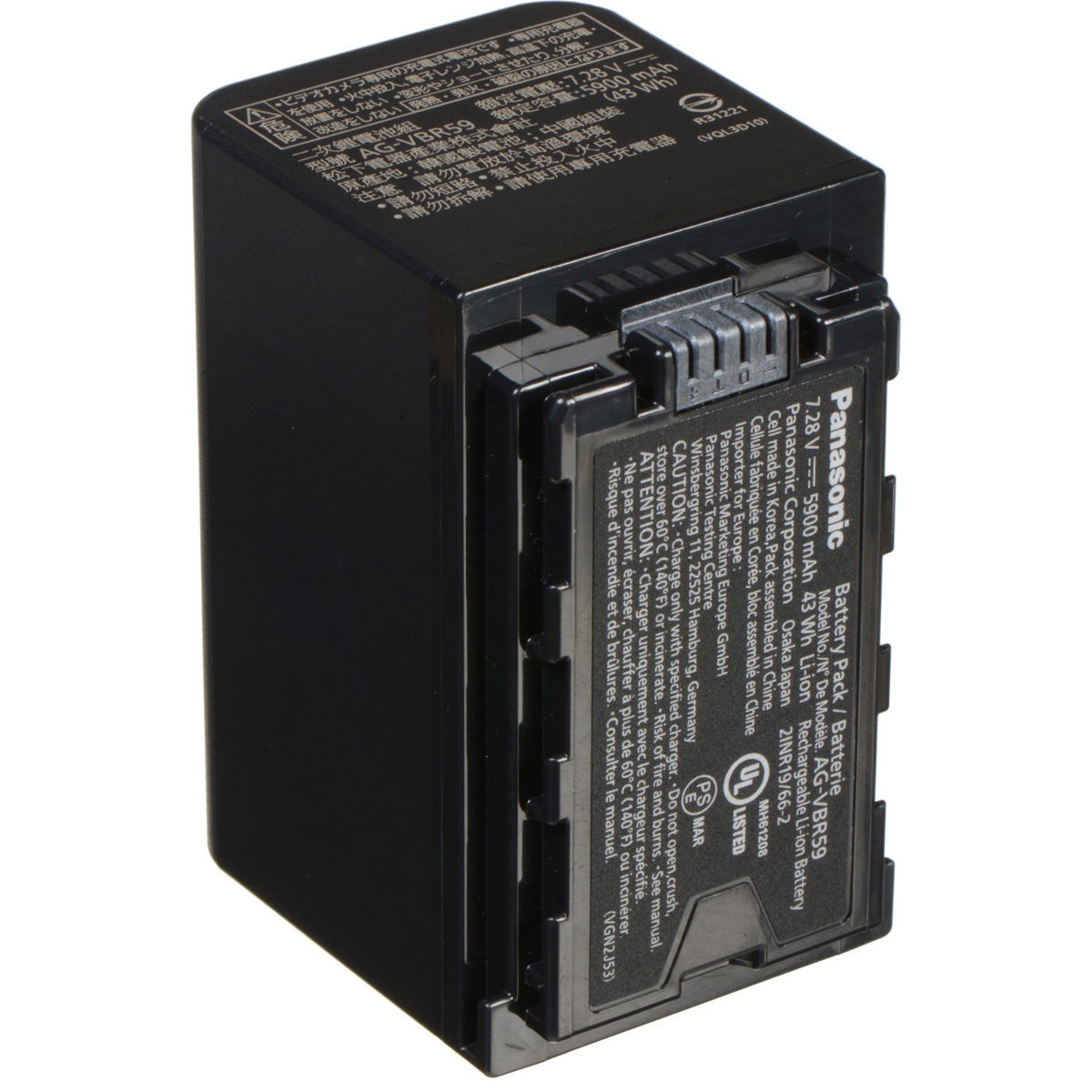 Panasonic AG-VBR59 パナソニック 純正リチャージブルバッテリー Panasonic AG-VBR59P 7.28V 5900mAh Battery for AG-DVX200 Camcorder