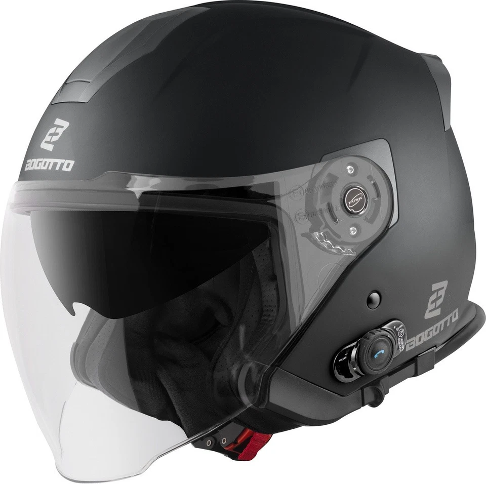 Bogotto H586 BT Solid Bluetooth Jethelm, weiß, XS - Bild 1 von 1