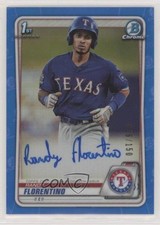 2020 Bowman Chrome Prospect Blue Refractor 76/150 Randy Florentino Auto 0h7w