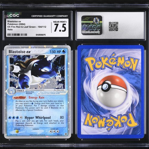 Blastoise ex graded CGC 7.5 for sale on eBay