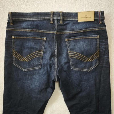 Tom Tailor Jeans Herren Hose W38/L30 Blau Marvin Straight Regular fit 99% Baumwo