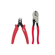 4.75 In. Mini Flush Cutters and 10 In. Cable Cutting Pliers (2-Piece)