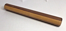 VTG Handmade Wooden French Rolling Pin Brown Rustic Farmhouse Pastry Tool 11"
