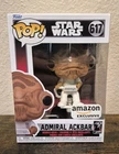 Funko POP! Star Wars - Admiral Ackbar #617 Amazon Exclusive W/Pop Protector