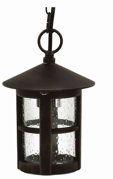 Schwarze Pendelleuchte Vantah Aluminium IP43 Rustikal E27 AußEnlampe Laterne-image
