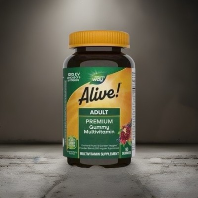 Nature's Way Alive! Adult Premium Multivitamin Gummy Grape/Cherry - 90 Gummies