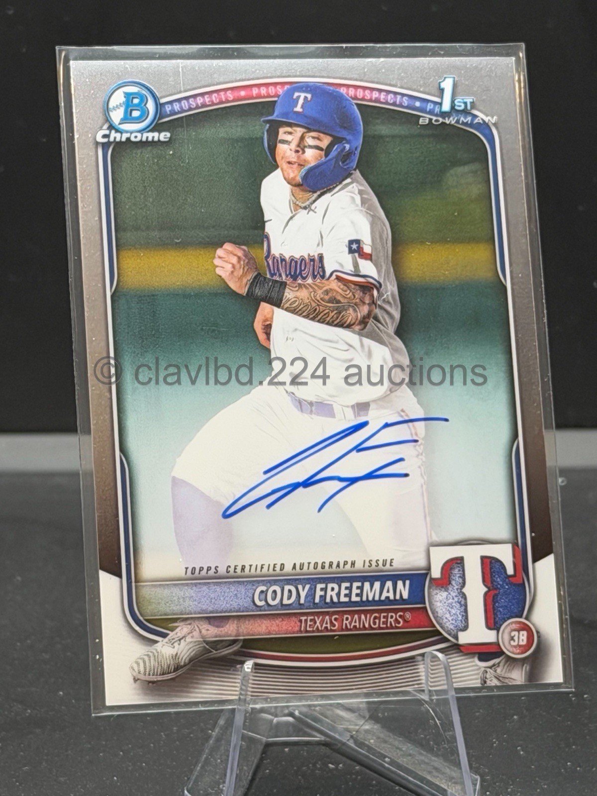 MLB 2025 BOWMAN CHROME - Cody Freeman - Auto #CPA-CFR  Rangers