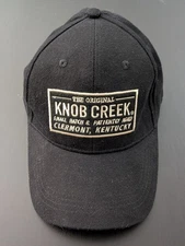 Knob Creek Bourbon Whiskey Hat Cap Black Baseball Distillery Kentucky Straight