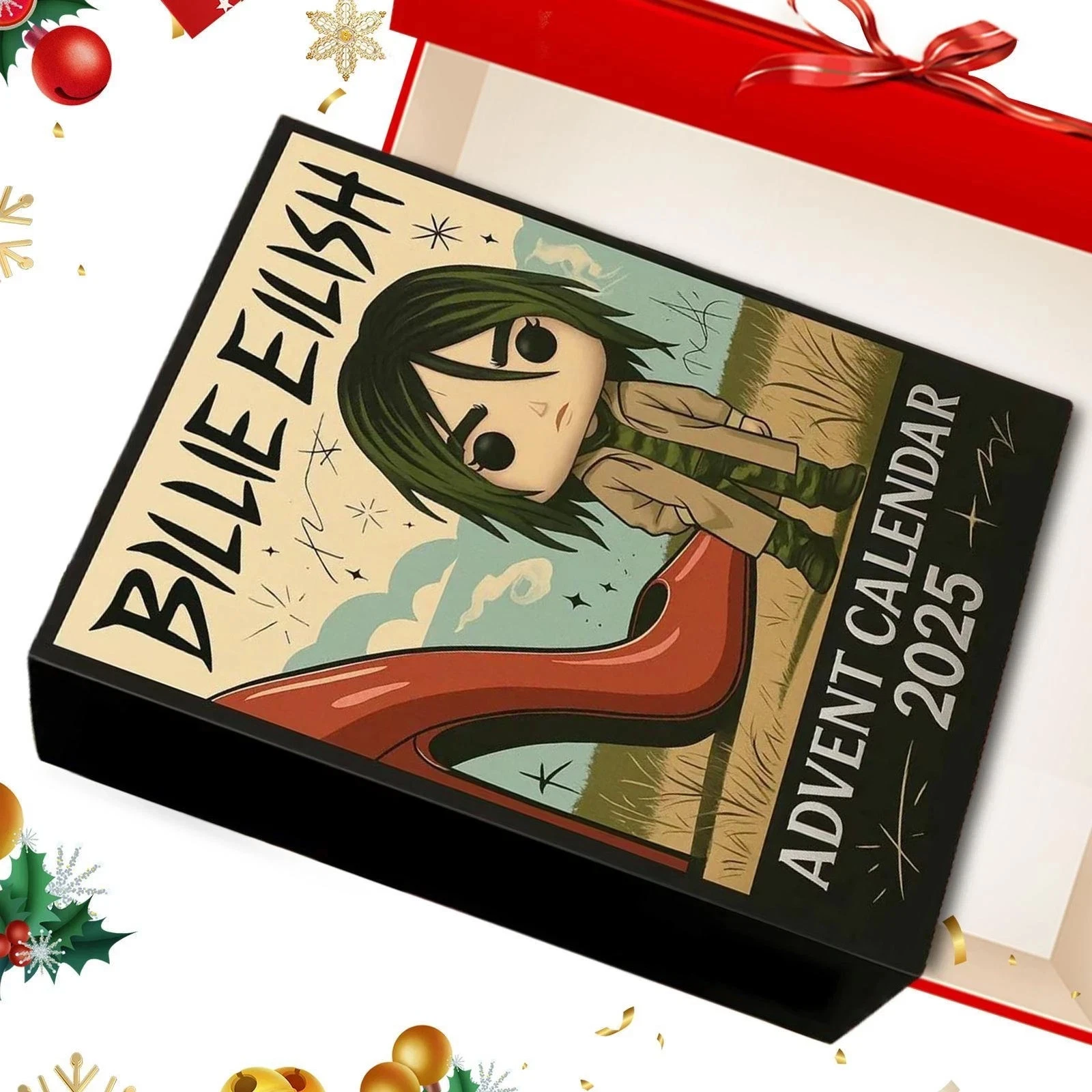 Christmas Countdown Calendar Billie Eilish 10th Anniversary 2D Advent Calendar
