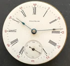 Antique 1904 Waltham PS Bartlett 1883 Pocket Watch Movement Parts/Repair 18s 17j