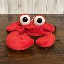 Vintage NOS 1997 - Beanie Boppers The 24K Company - Crusty Red Crab Plushie