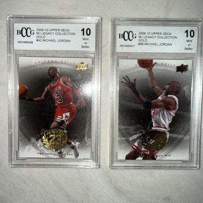 Michael Jordan Basketball Card Mint 10 (Both Cards) 2009-10 Upper Deck