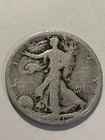 1921 D Walking Liberty Half Dollar 90% Silver Circulated about FINE N567
