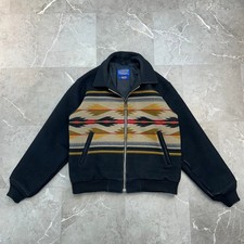 Vintage Pendleton Jacket Mens Medium Wool Aztec Southwest Western Bomber Coat