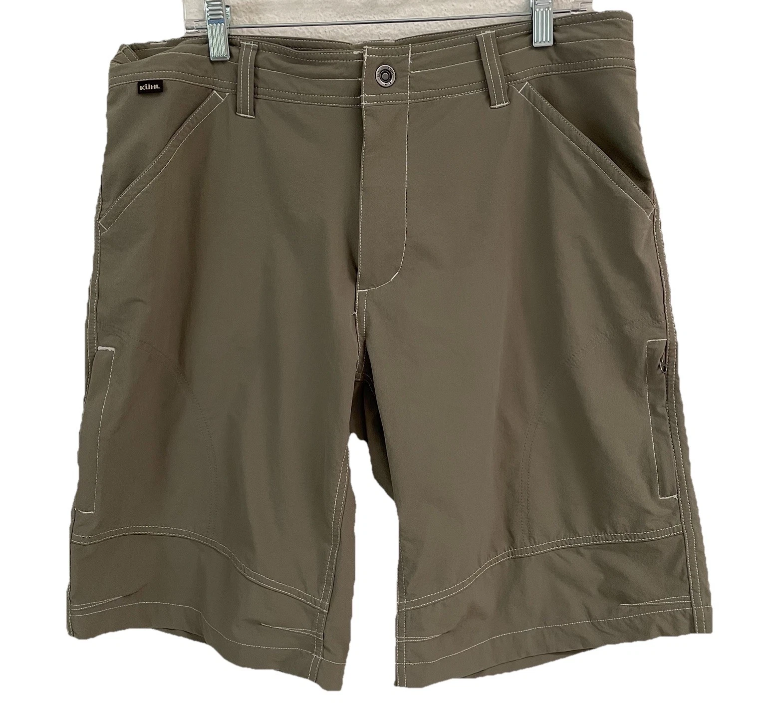 KUHL Renegade Nylon Shorts Men’s 36 Hiking Outdoor Olive Cargo Carpenter