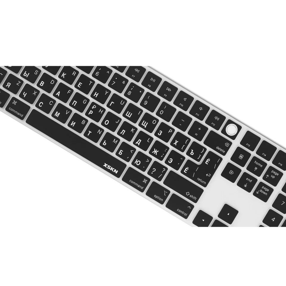 XSKN Russian Keyboard Cover for 2024 iMac Magic Keyboard and Numeric A3119 M4 - Image 2 of 4