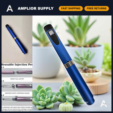 Reusable Peptide Pen Injector - Blue, 1x 3ml/cc Cartridge, Research Tool