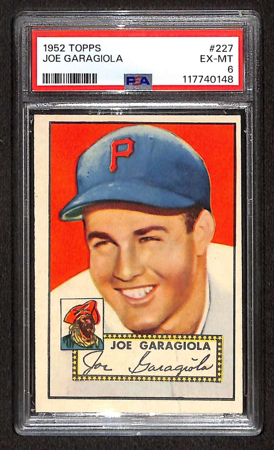 1952 Topps #227 Joe Garagiola PSA 6 EXMT C103986