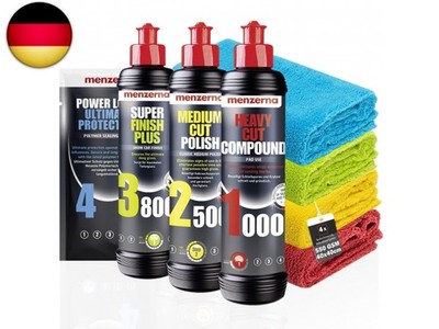 Auto Polituren Set: Heavy 1000 + Medium Cut Compound 2500 + Super Finish 3800 +