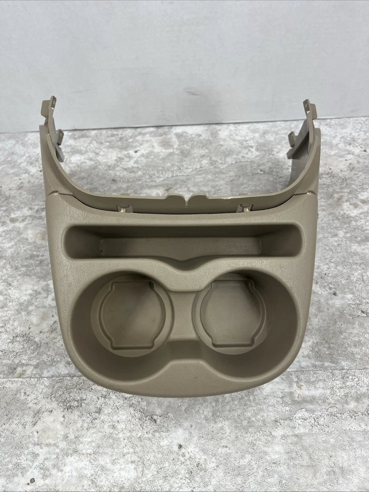 Ford Excursion F250 F350 Super Duty 2000-2004 consola central portavasos trasero bronceado Foto 3 de 4