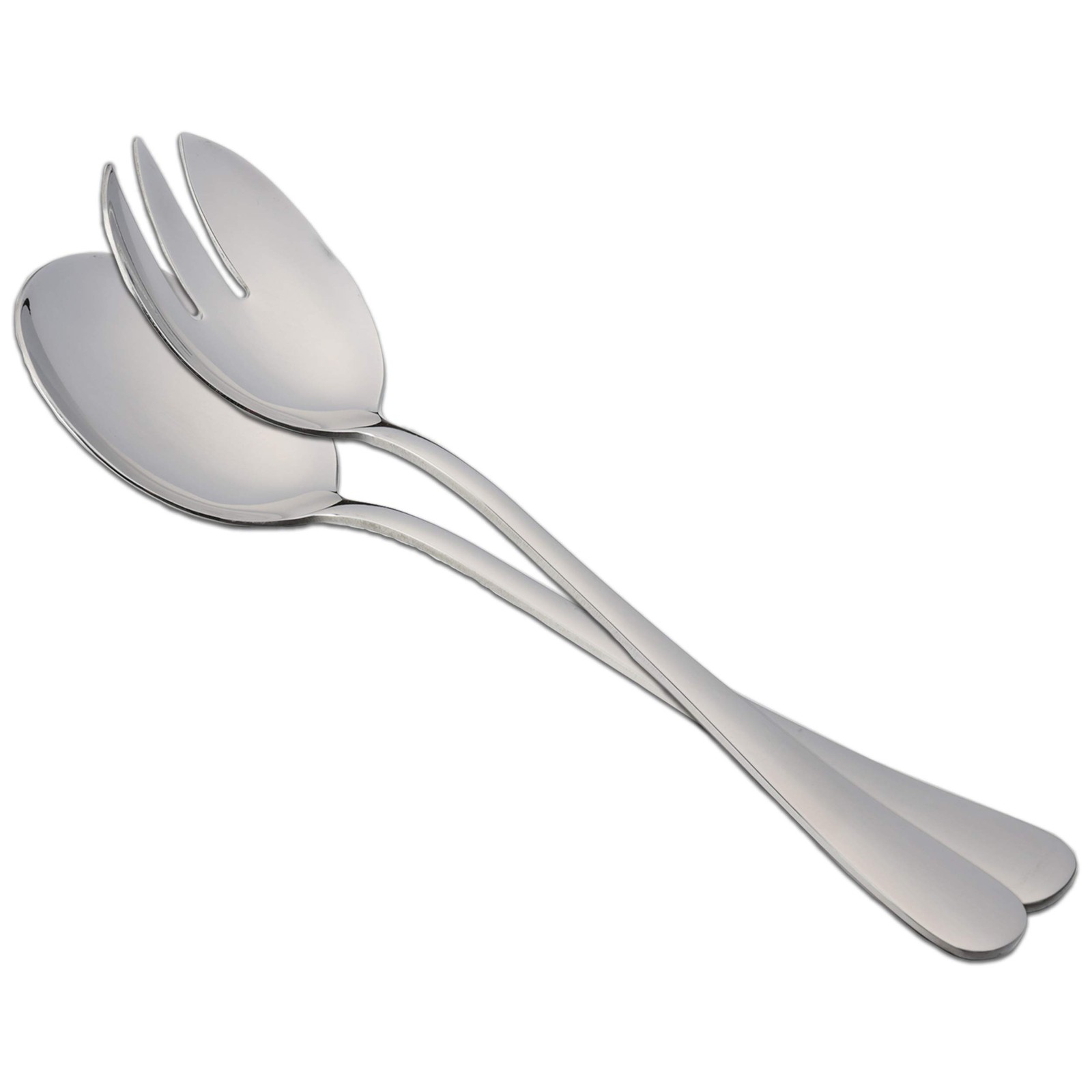 Couverts de service pour salade 21 cm en acier 18/0 finition miroir