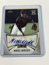 MANUEL MERCEDES 2021 Leaf Draft PROSPECT AUTO #BA-MM1 Giants