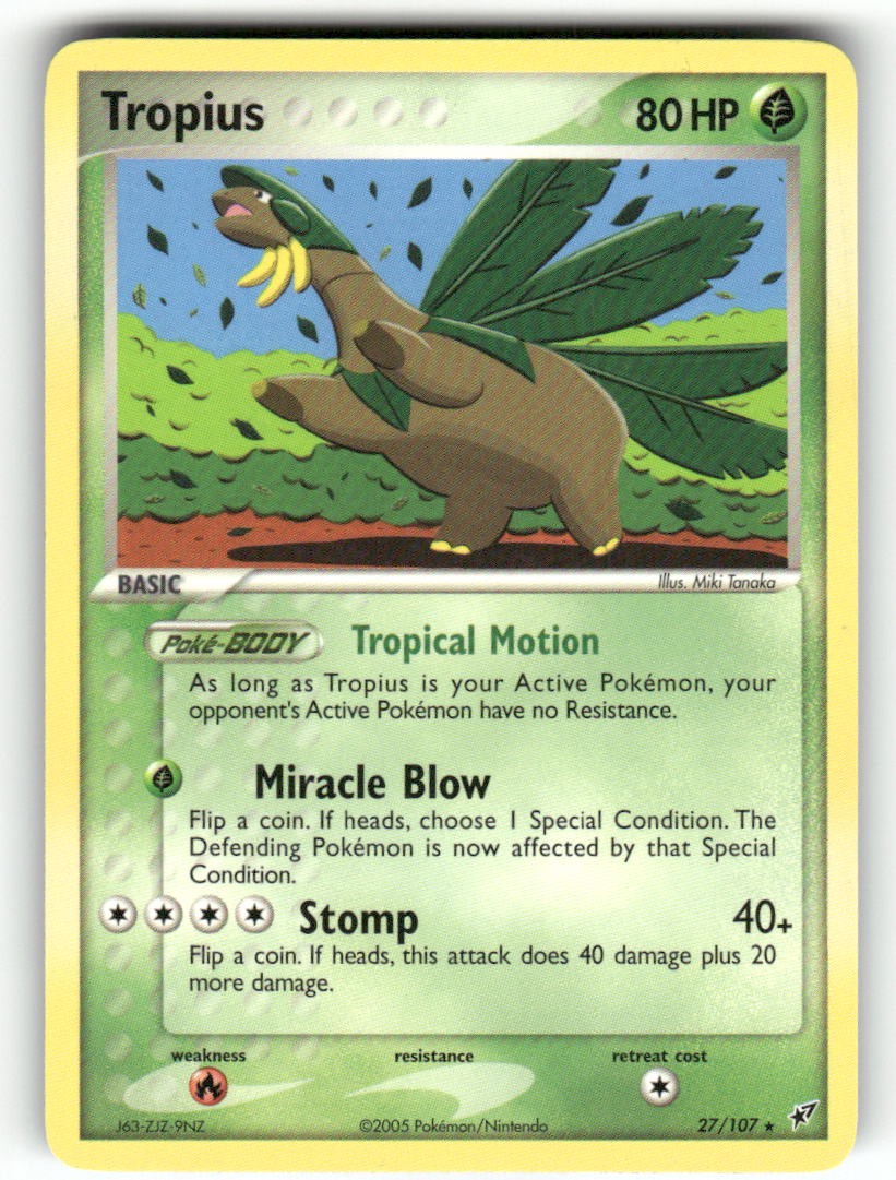 Tropius 27/107 - R Deoxys Pokemon NM