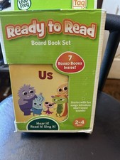 LeapFrog Tag / LeapReader Junior Ready to Read Board Book Set 7 Books - No Pen