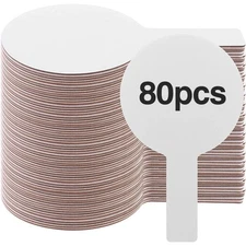 80 PCS Handheld Double Sided Dry Erase Answer Paddles for Classroom Voting