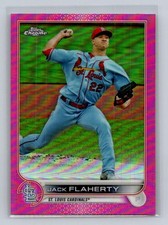 2022 Topps Chrome #195 Jack Flaherty Pink Refractor