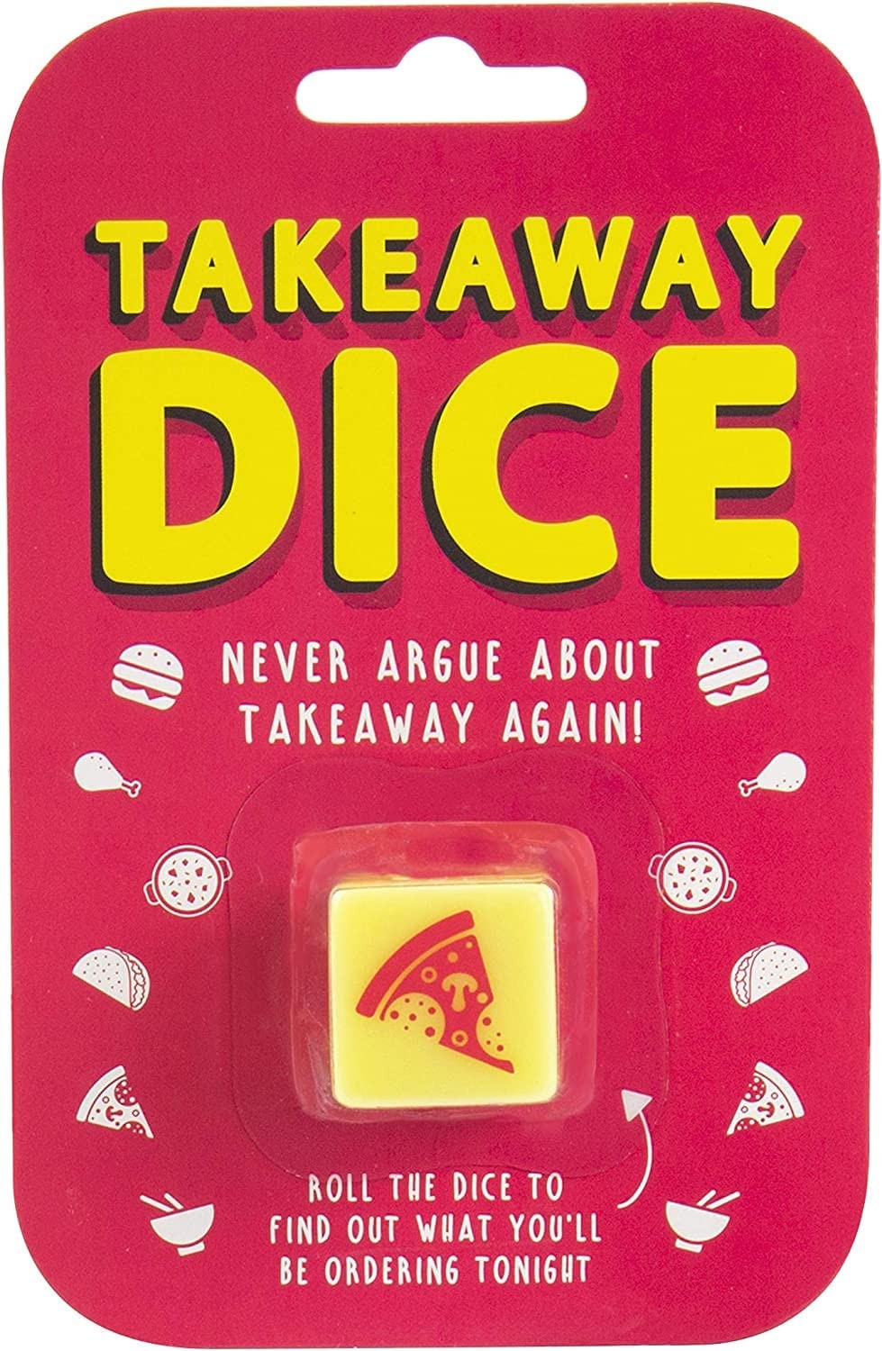 Gift Republic Takeaway Dinner Dice, Yellow, Medium Medium, Yellow
