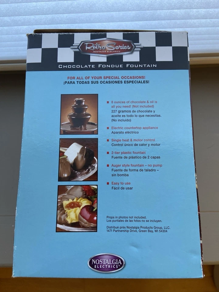 Fuente Fondue Chocolate Retro Serie 50 Nostalgia Electrics Foto 2 de 3