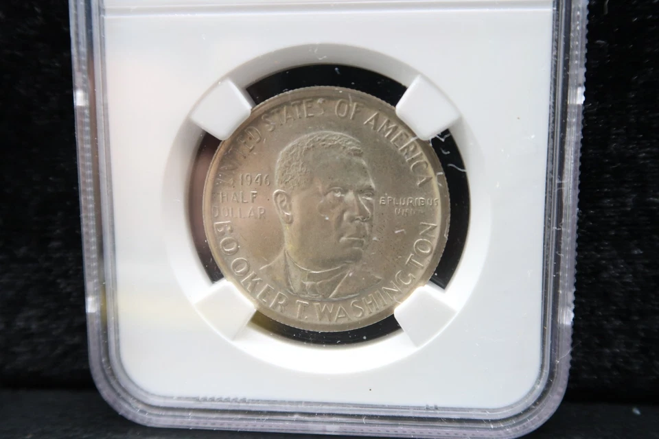 Vtg Coin 1946-S Booker T. Washington Half Dollar NGC MS-63 Silver - Image 3 of 4