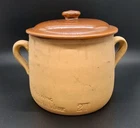 Vtg Red Wing Provincial Ware Bean Pot #21, Stoneware Crock with Handles & Lid