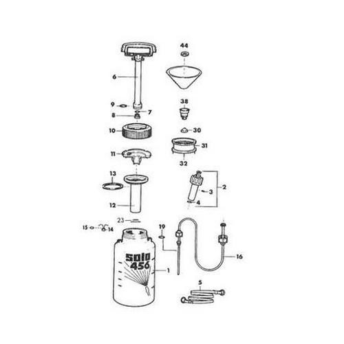 Handheld Sprayer 2 Gal Poly Tank 45psi 22in Wand 48in Hose Lawn Garden
