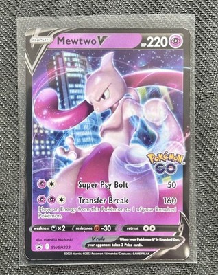Mewtwo V (SWSH223) - Pokémon Go Black Star Promo - Pokémon TCG