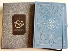 NIB Archer & Olive Winterscapes  Snowflake Storybook White Dot Grid Journal B5