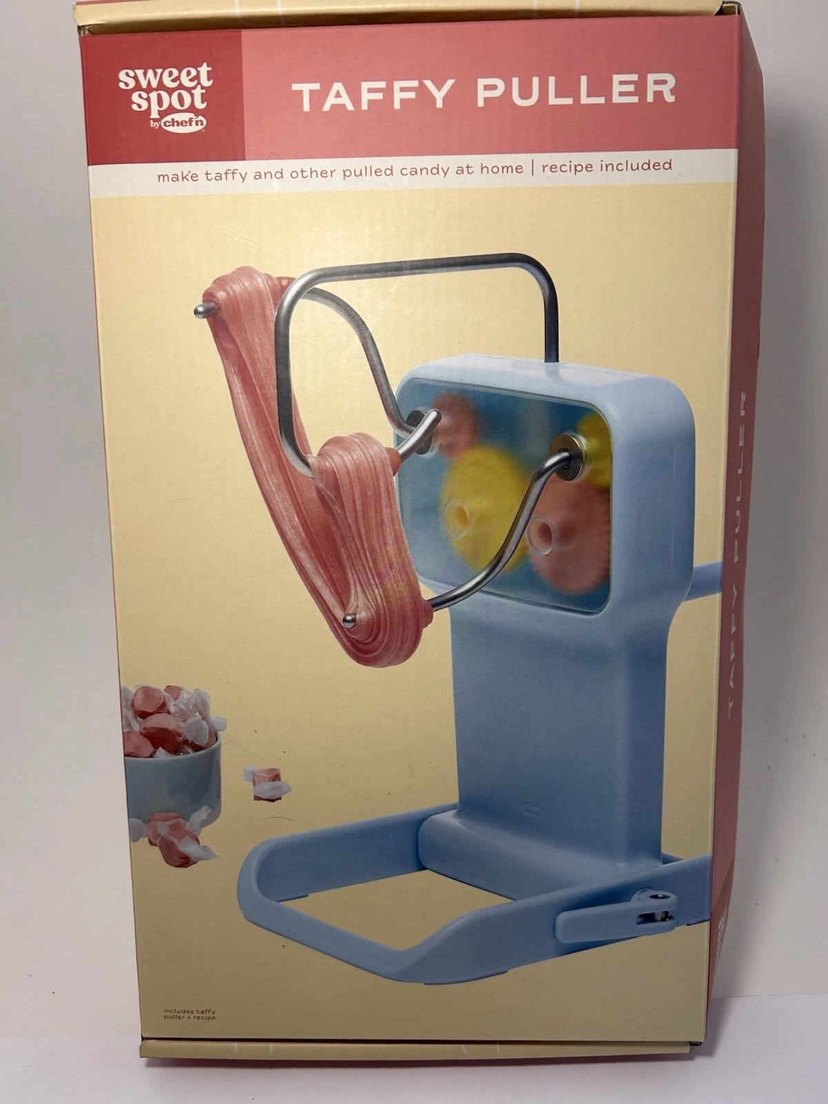 Sweet Spot Chef'n Taffy Puller Maker Candy Recipe At Home Folding Easy Storage