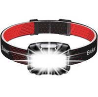 Blukar LED Stirnlampe Wiederaufladbar 2000 Lumen Stufenlos Dimmbar Schwarz